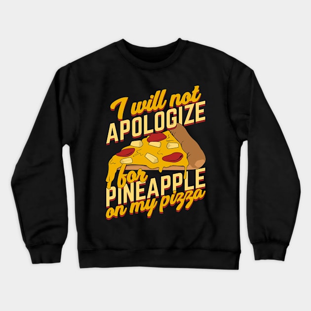 Funny Pineapple Pizza Lover Gift Crewneck Sweatshirt by Dolde08